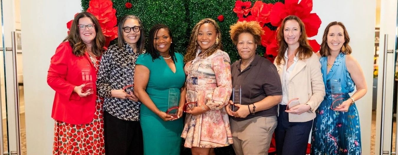 LCWAG LCWAG Welcomes Seven Inductees into the Loudoun Women’s Hall of Fame An image welcoming the seven inductees to the Loudoun Women's Hall of Fame.